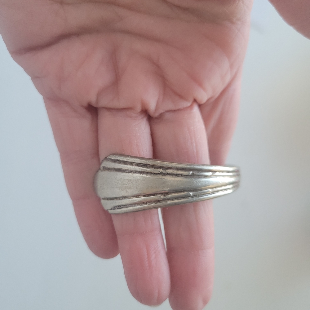 Silver Plated Fork Cuff Bracelet. - image 3